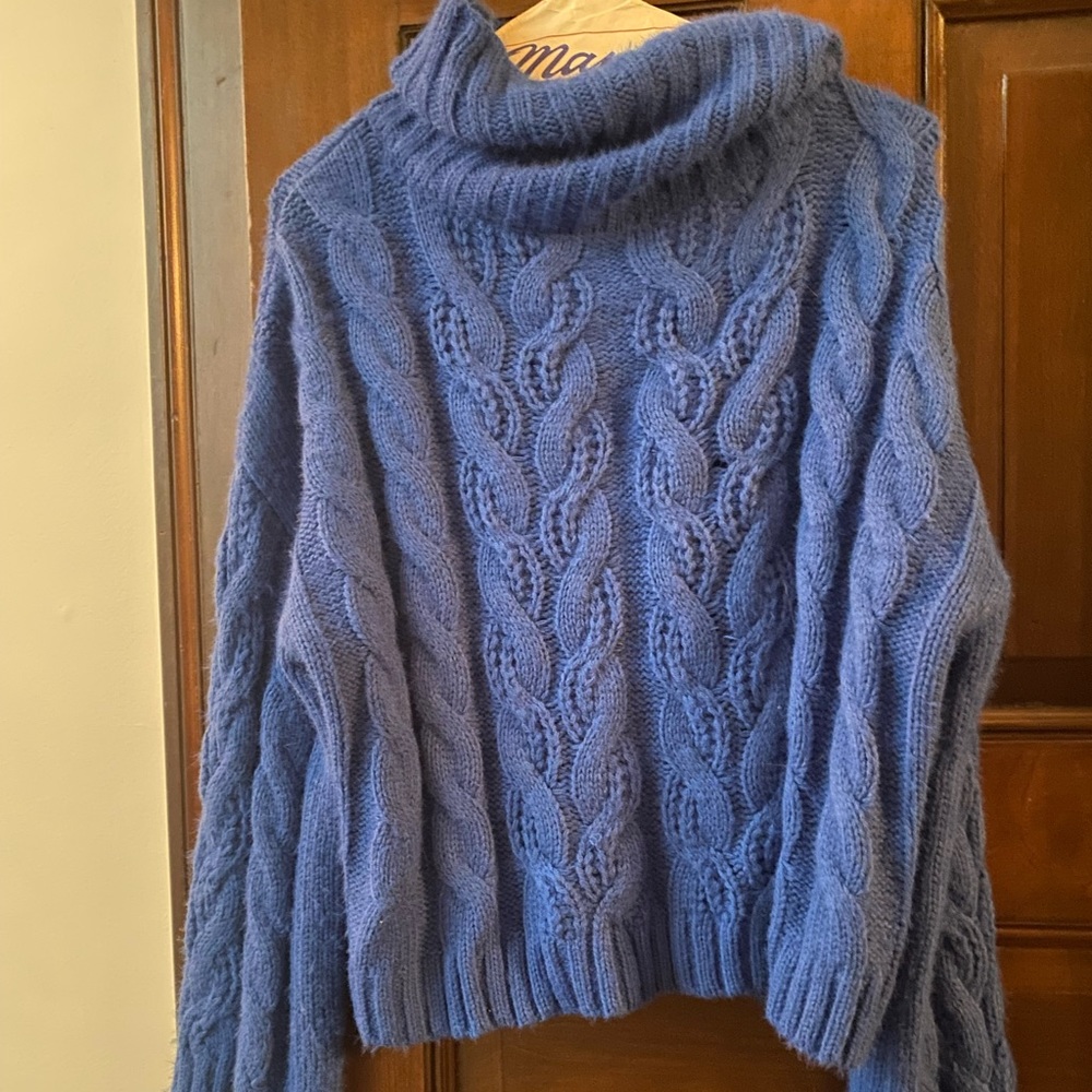Blue Turtleneck